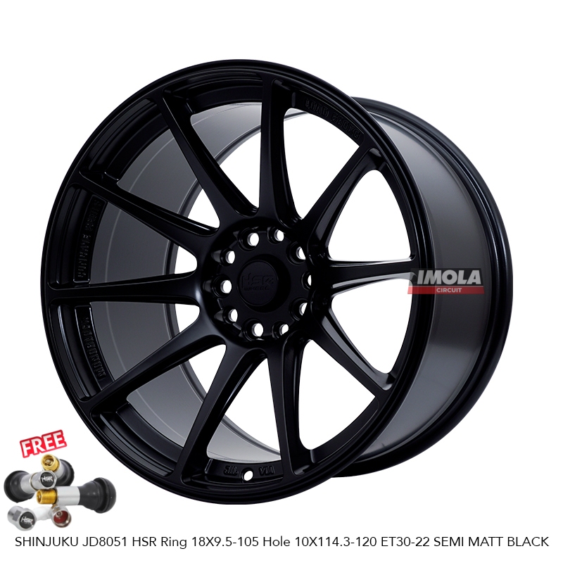 Velg Mobil Jari Jari HSR SHINJUKU JD8051 Ring 18 Velg R18 Mobil Accord HRV Xpander Innova BMW