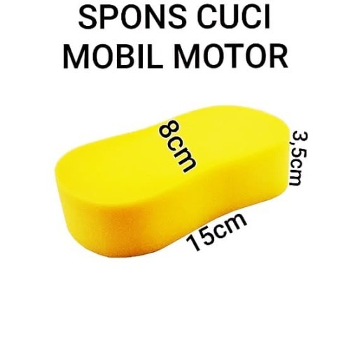 Busa spon cuci motor dan mobil lembut dan kuat