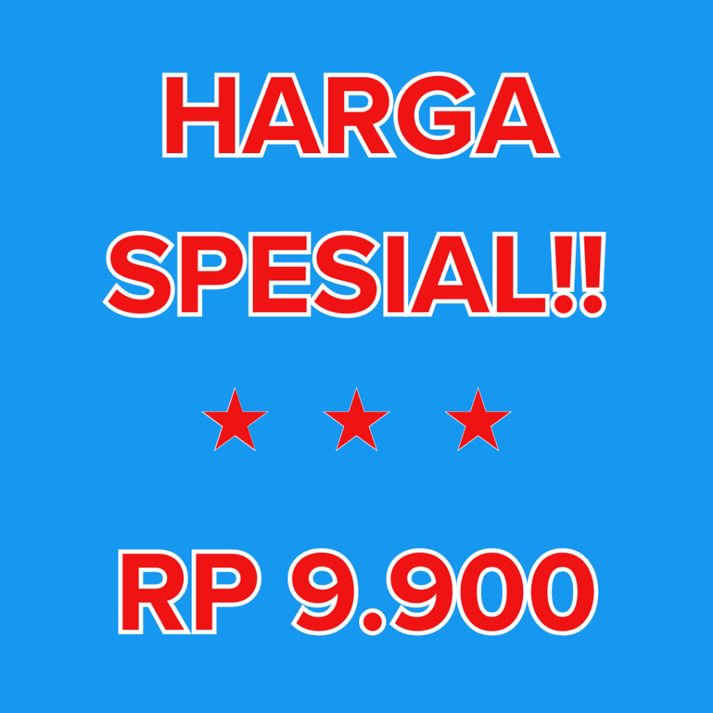 

Harga Spesial Rp 9.900. BELI 5 GRATIS 1