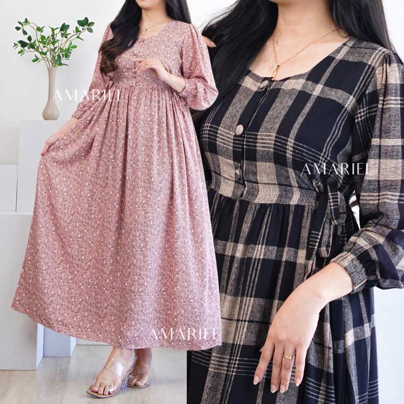 RB Amariel Tulsa Dress Daster Nyaman Bumil Busui Friendly