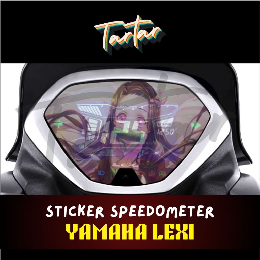 Sticker Stiker Spido / Speedometer Transparant Anime Lexi