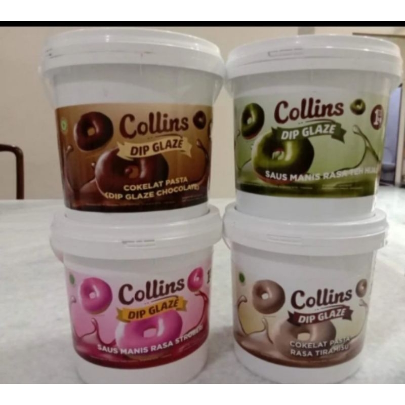 

Collins Colins Dip Glaze Selai Topping Donat Bolu Kue 1KG