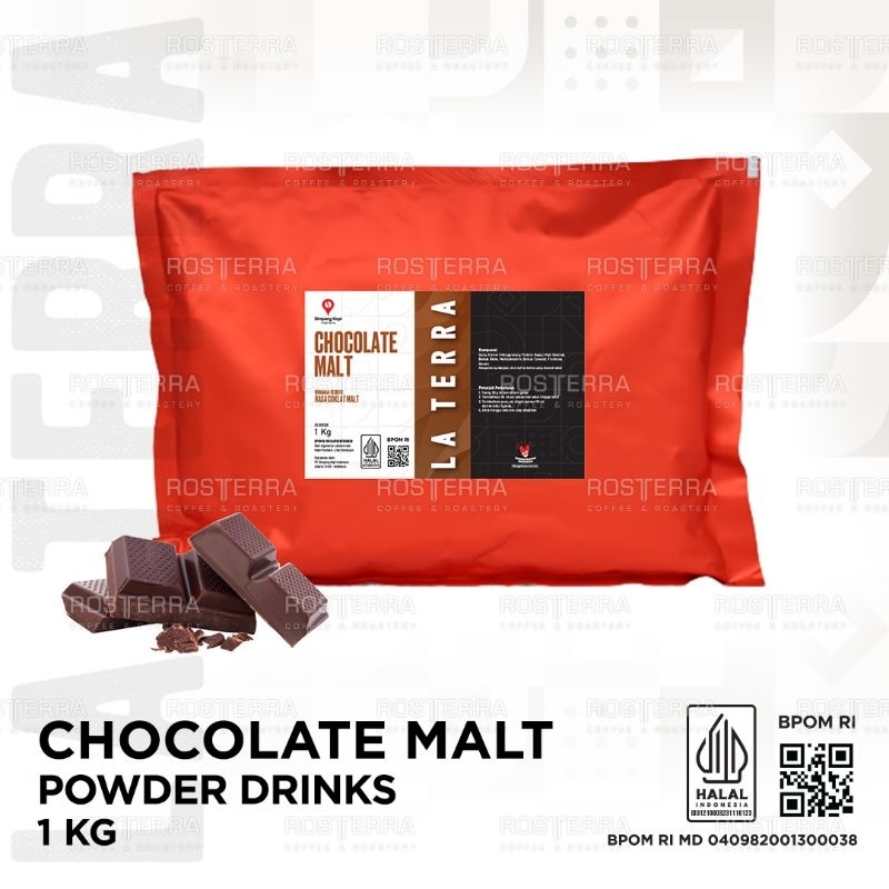 

Powder Premium Chocolate Malt Drink Bubuk Minuman Rasa Coklat Malt 1kg La Terra