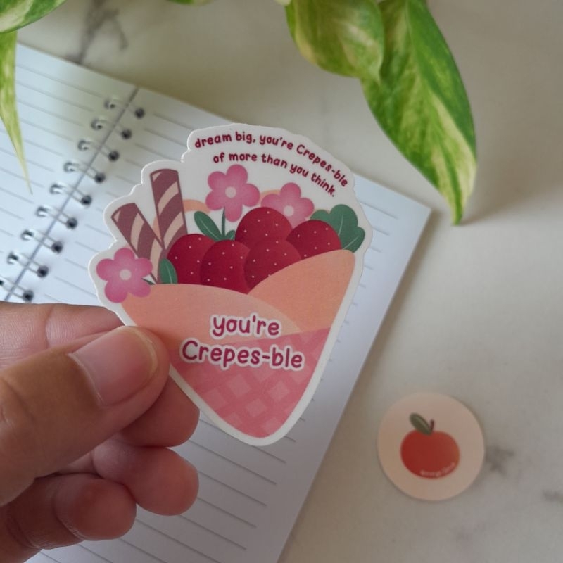 

You're Crepes-ble Vinyl Sticker