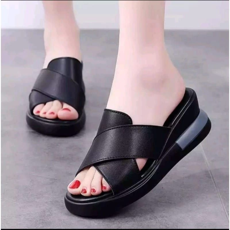 Sandal Wedges Wanita / Sendal Fashion / Sandal Pesta 2024