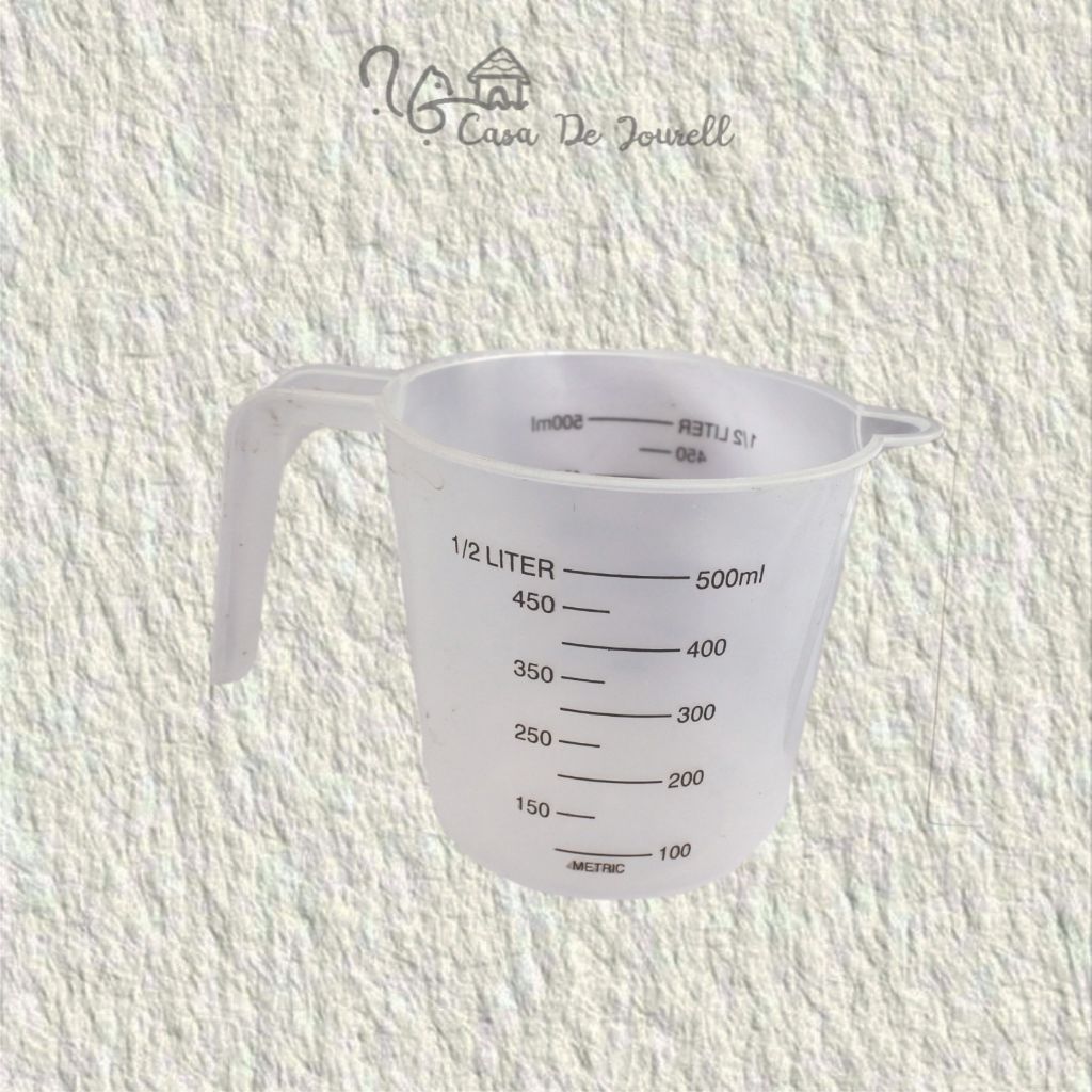 [X20-28] GLASS TAKARAN 500CC B292/Gelas Ukur 500ml/Takaran Plastik/Measuring Cup