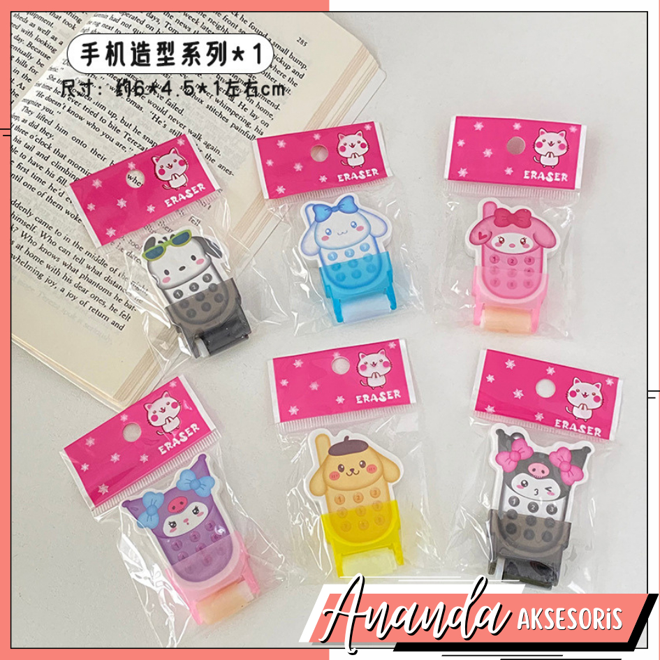 

Penghapus Sanrio Model Roller / Penghapus anak sekolah penghapus kuromi