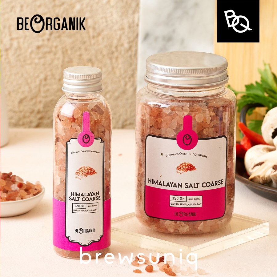 

Brewsuniq X Beorganik Himalayan Coarse Salt / Garam Himalaya Kasar / Bumbu Masakan / Asin