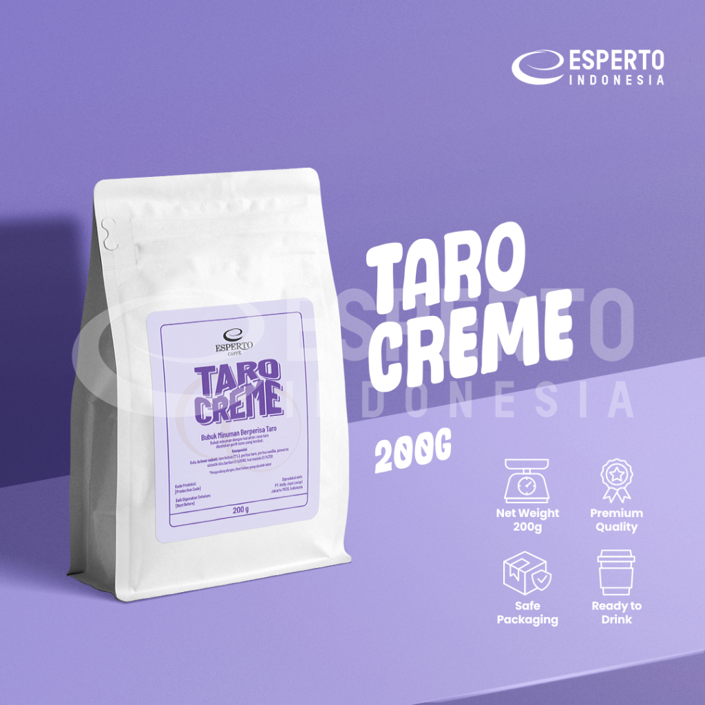 

ESPERTO CAFFE TARO CREME 200GR - BUBUK MINUMAN