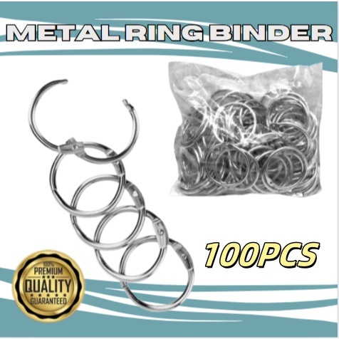 

100PC Ring Binder Buka Tutup 25-35mm 1 inci dengan Sampel Buku Ring