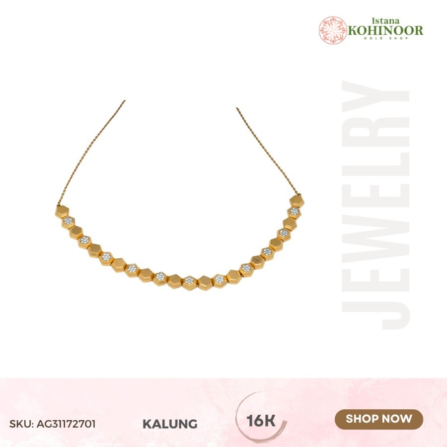 KOHINOOR KALUNG EMAS GOLD VARIASI 17K EMAS