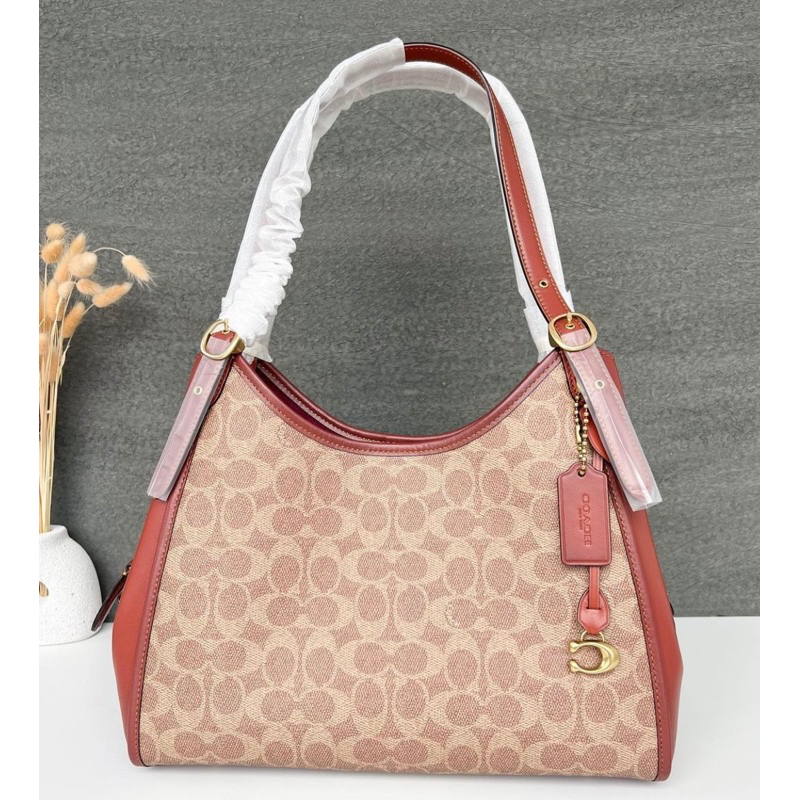 COACH LORI SHOULDERBAG TAN RUST