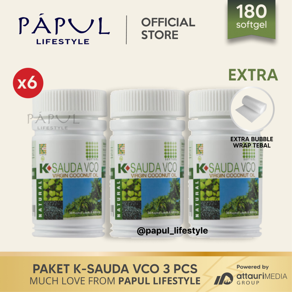 [Paket Hemat] K-Sauda VCO (3 pcs) K-Sauda VCO Virgin Coconut Oil Habbatussauda VCO Original K-Link (