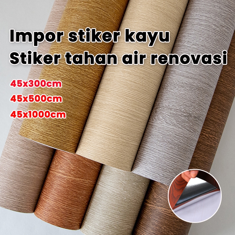 【upgrade】stiker serat kayu wallpaper motif kayu stiker dinding motif kayu walpaper dinding serat kay