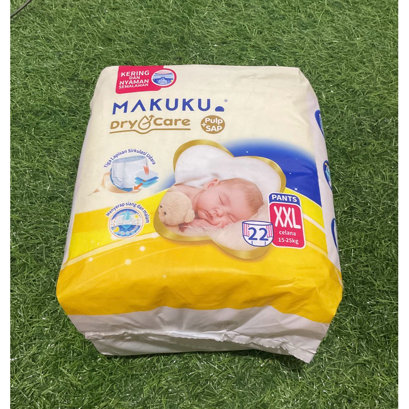 MAKUKU DIAPERS DRYCARE PANTS XXL 22