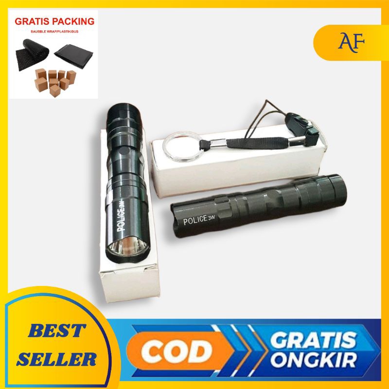 ✅senter mini swat police 3 watt LED SENTER POLICE 3W senter mini police