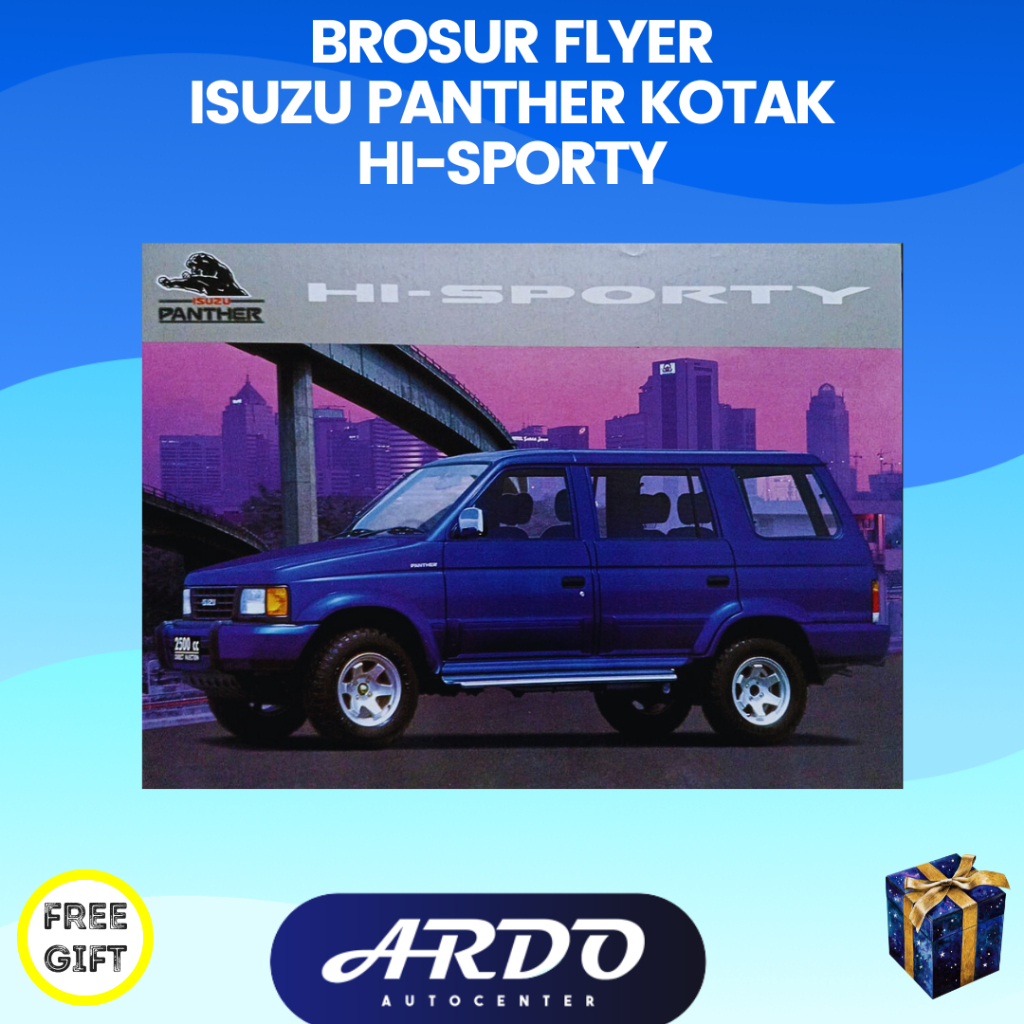 Brosur flyer poster mobil Isuzu Panther Kotak HI-SPORTY 2500 CC HISPORTY