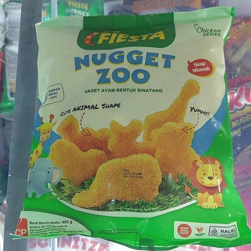 

Fiesta chicken nugget zoo 400 gram