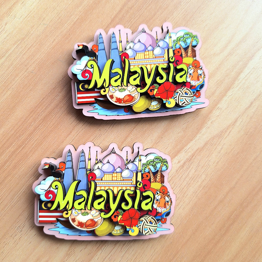 Souvenir Magnet Malaysia Oleh Oleh Souvenir Magnet Negara Malaysia