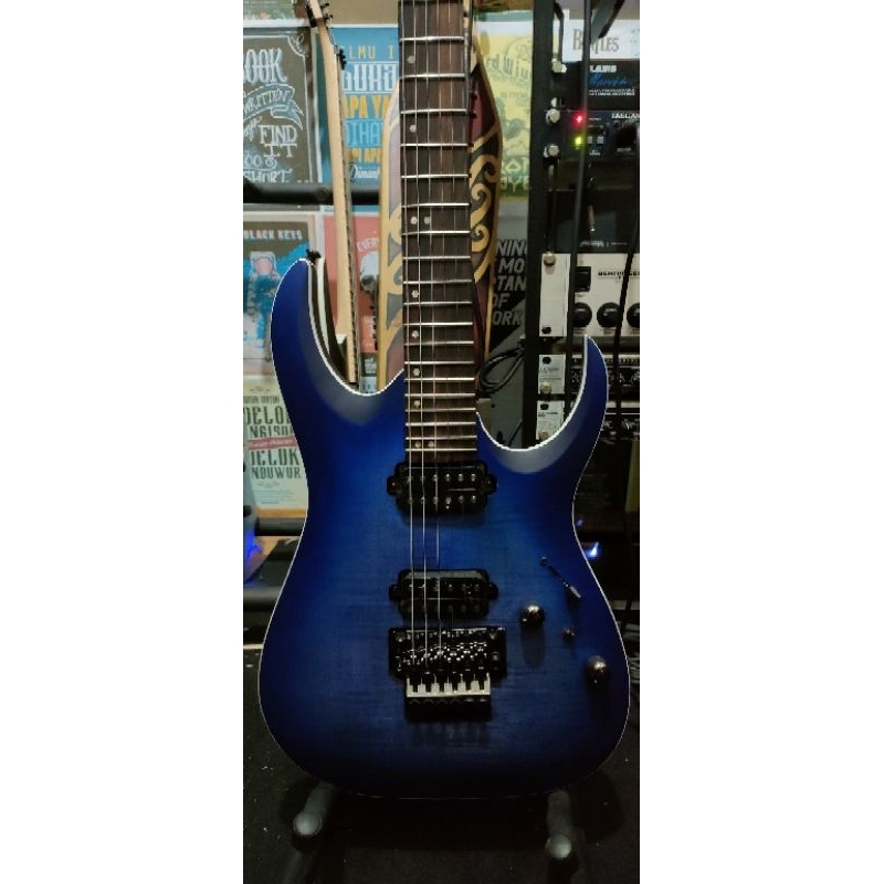 Gitar Elektrik Ibanez RGA42FM-BLF Blue Lagoon Burst Flat - ORIGINAL CUSTOM