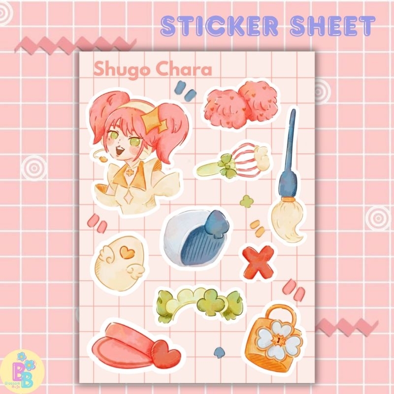 

shugo chara sticker | anime sticker | waterproof | aesthetic sticker | sticker sheet pack | planner sticker