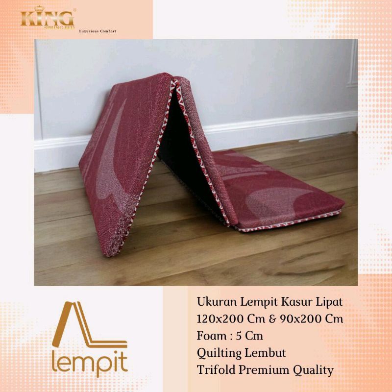 Kasur lipat lantai, Kasur lipat 90 x 200 Cm, Kasur lipat 120 x 200 Cm