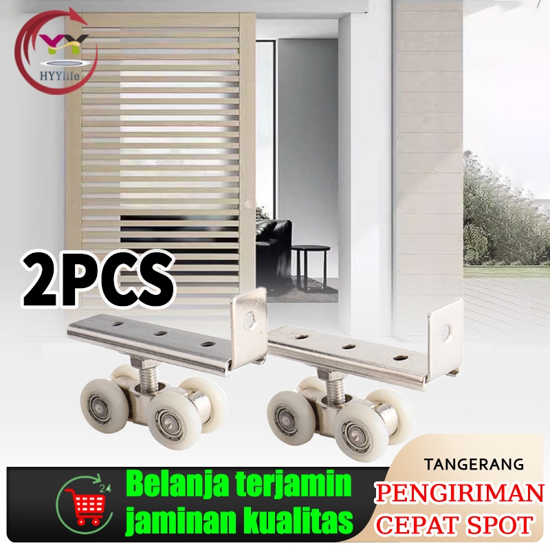 2 Set Roda Pintu Sliding Geser / Roda Buat Pintu Geser
