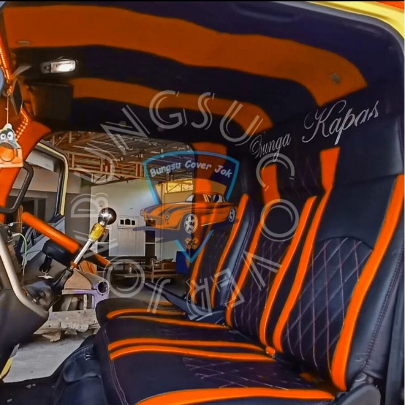 sarung jok mobil truk canter full interior + plapon + cabin - sarung jok mobil truk,Canter,ragasa,Dy