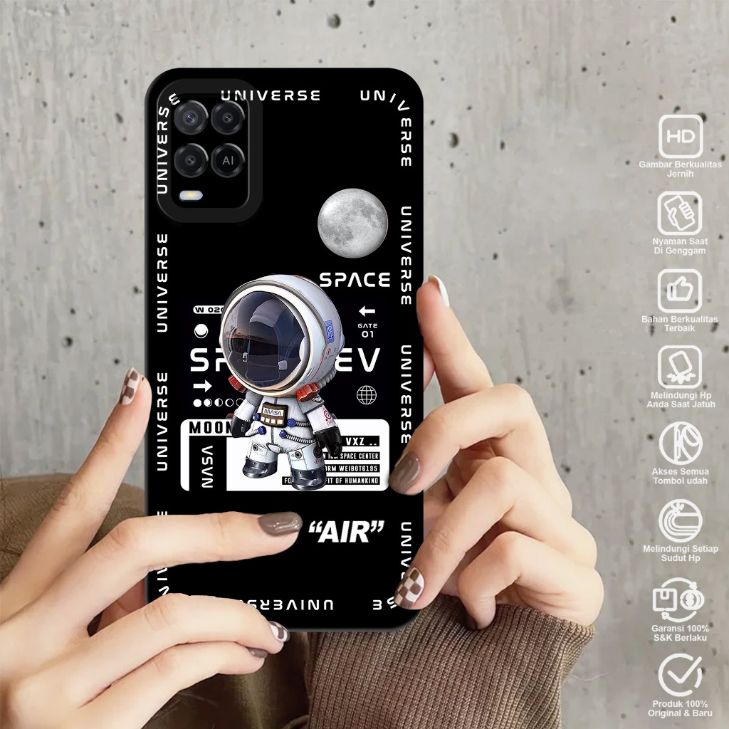 Case Oppo A54 - Softcase Oppo A54 Motif ASTRONOT - Case Pro Camera - Case Hp Oppo A54 - Casing Hp Op