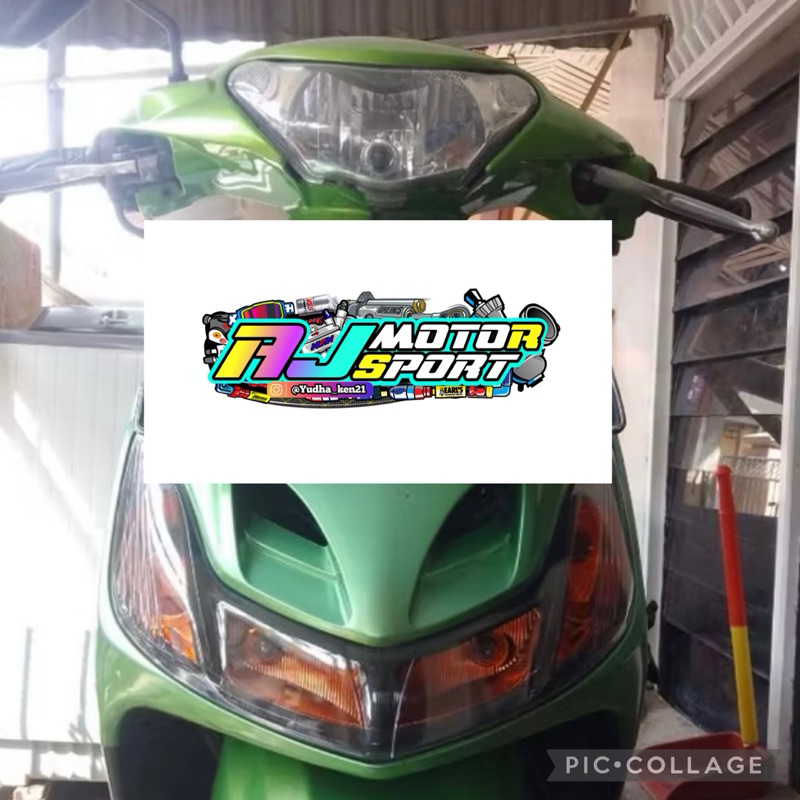 Reflektor Lampu Sen custom Sein custom Mio Smile Smoke hitam Plus Soket Lampu Sen Depan Mio Smile cu