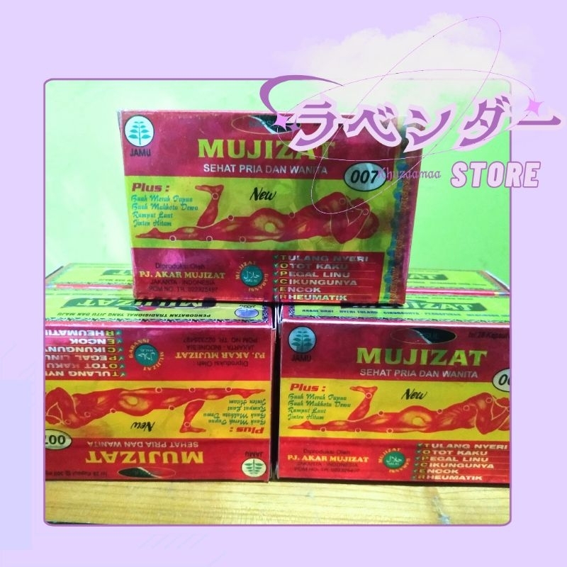 KAPSUL MUJIZAT 007 ORIGINAL — Produk Kesehatan, Herbal, Asam Urat, Rematik, Pegal Linu, Nyeri Tulang