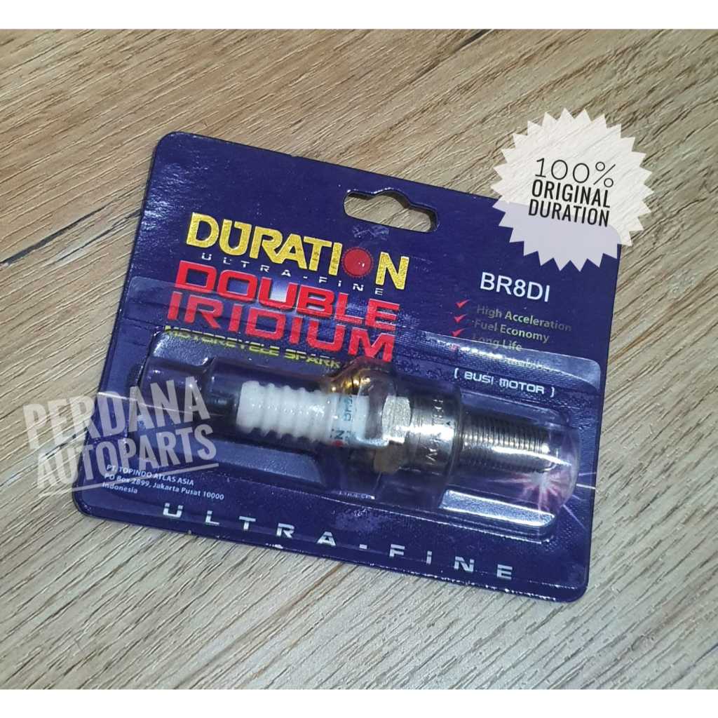 Busi Double Iridium Vixion Old, R15 V2, Xabre, Jupiter MX150, FJR 1300 Original DURATION TOP1