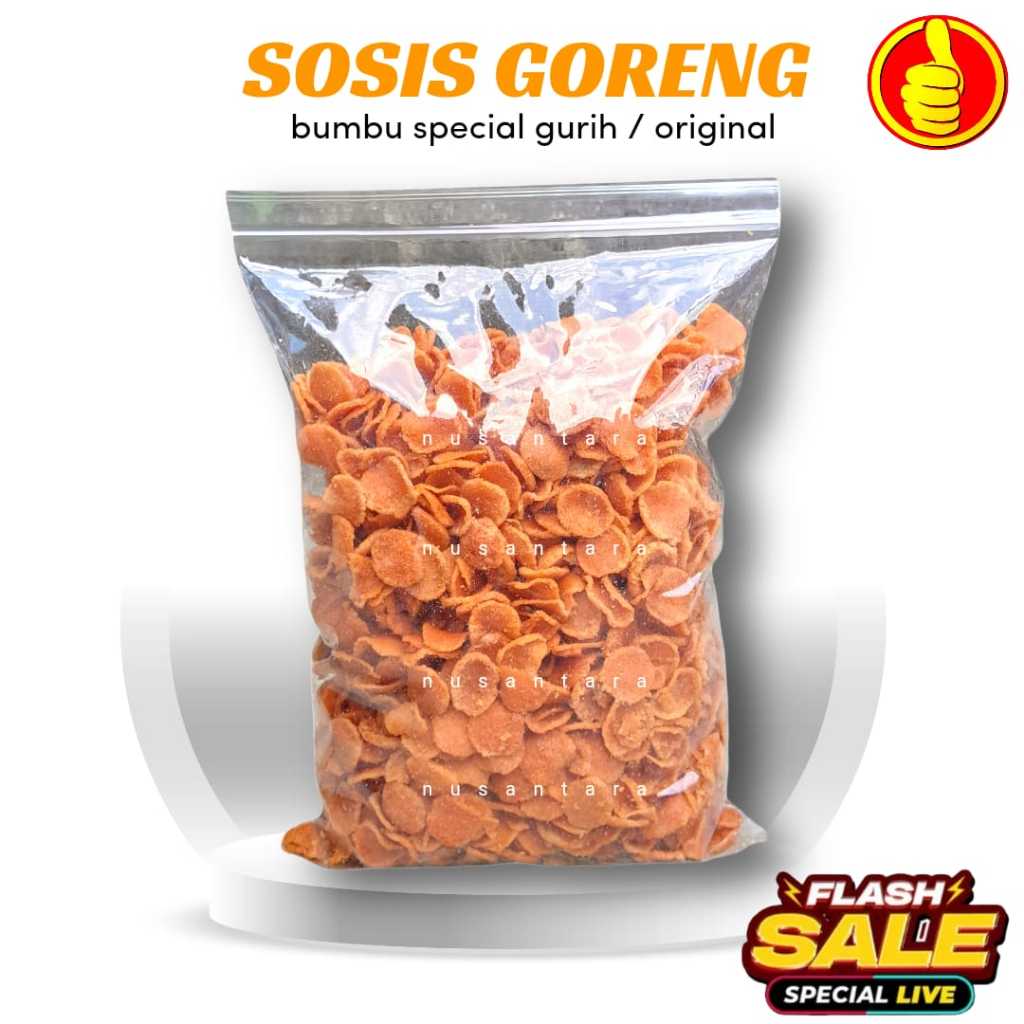 

Sosreng 1 Kg Bumbu Special Gurih Danun Jeruk Cikruh / Sosis Goreng Cemilan Food Snack