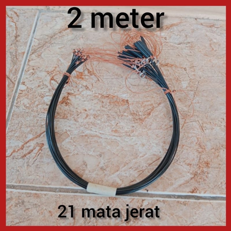 1 IKAT JERAT RACIK GANTUNG RUAK RUAK 2 METER 21 MATA JERAT