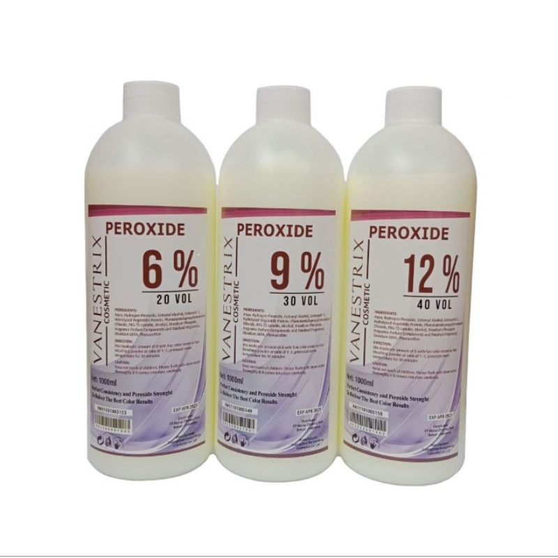 Peroxide Oxidant Cream Vanestrix Krim Campuran Pengembang Warna Cat Semir Rambut Oksidan Peroksida V