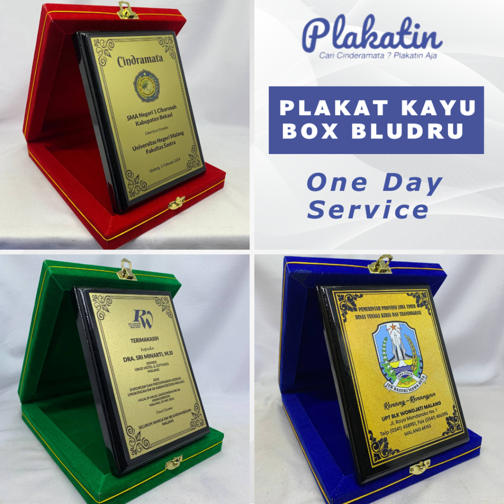 PLAKAT KAYU BOX KENANG KENANGAN UCAPAN TERIMA KASIH | Vandel Kayu Cinderamata Mewah Magang KKN PKL W