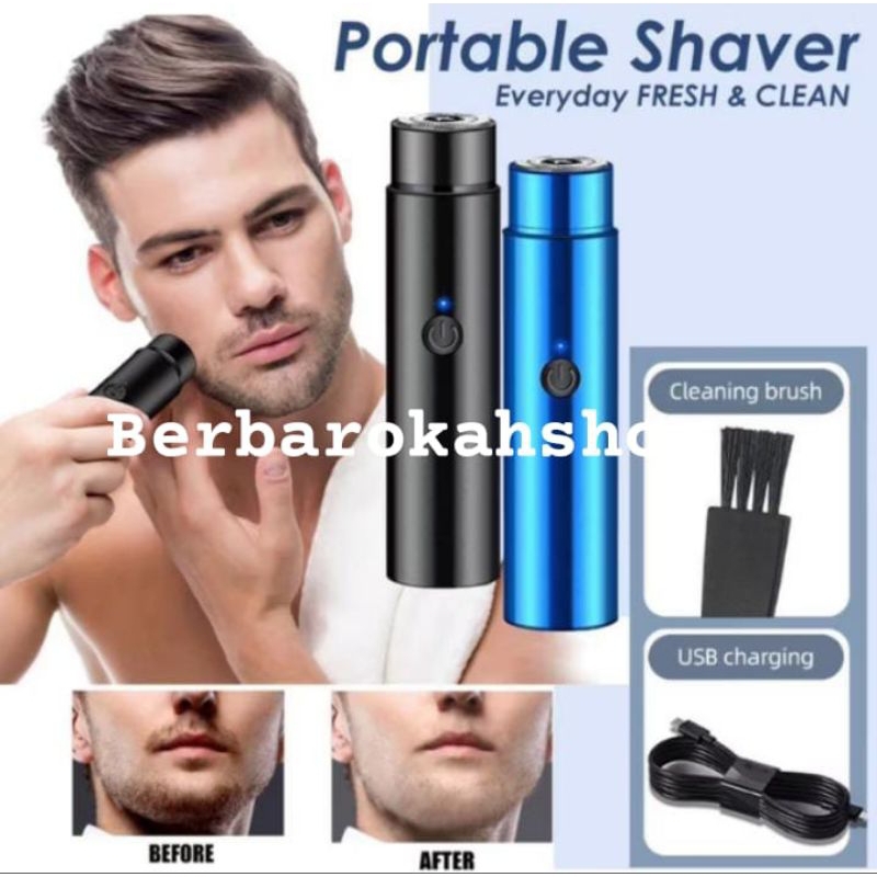Shaver Mini Mesin Cukur Kumis Jenggot Elektrik Portable Mini / Alat Cukur Jenggot