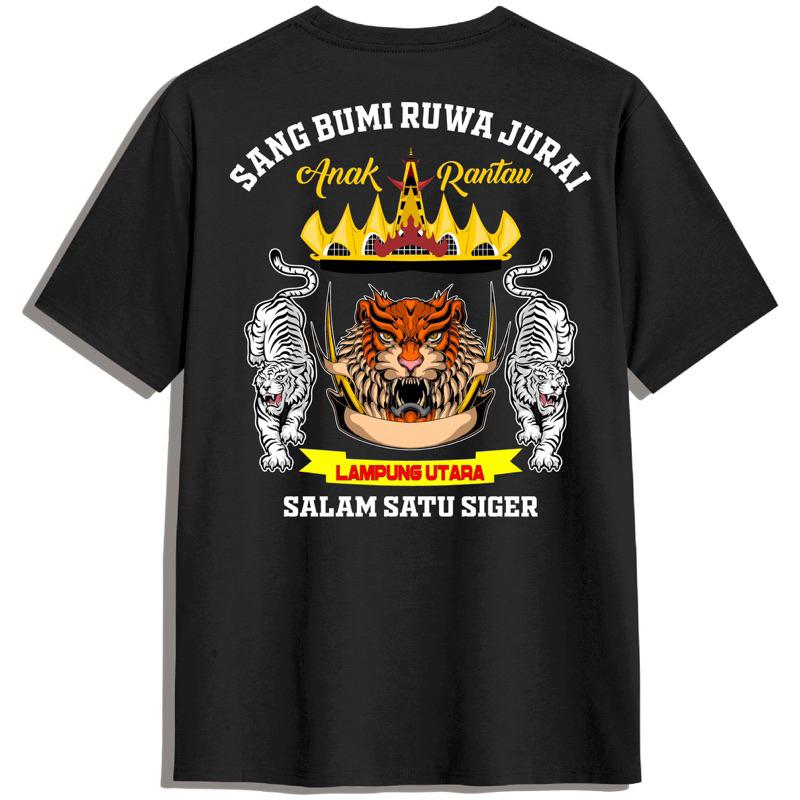 [LAMPUNG DISTRO]KAOS ANAK RANTAU LAMPUNG UTARA//FREE CUSTOM NAMA//LENGAN PENDEK