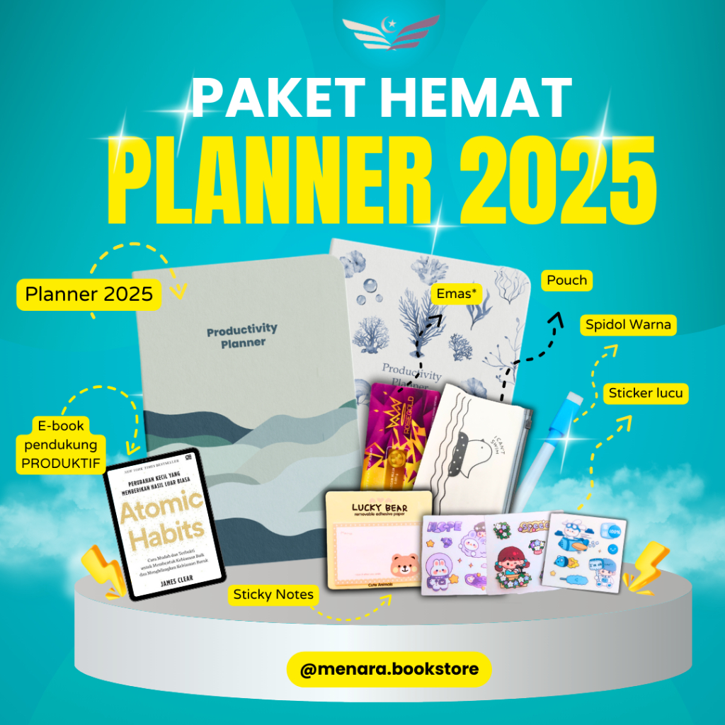 

BUKU PLANNER PRODUCTIVITY 2025 BY RA PLANNER AGENDA 2025 HARD COVER