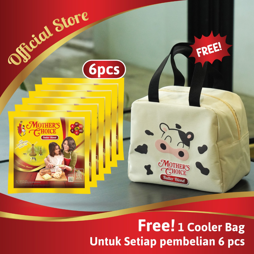 

Mother's Choice Butter Blend 200 gr x 6 Free Cooler Bag Moo Series