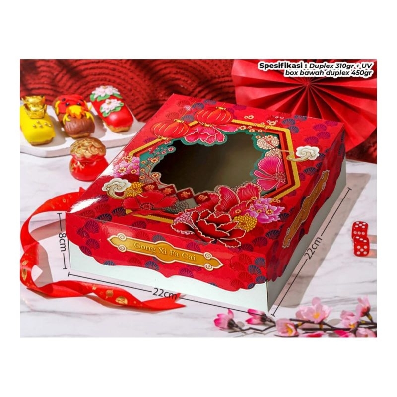 

Box Imlek Chinese New Year 9 - Kotak Dus Packaging Hampers Gift Kue Bolu Lapis Cake