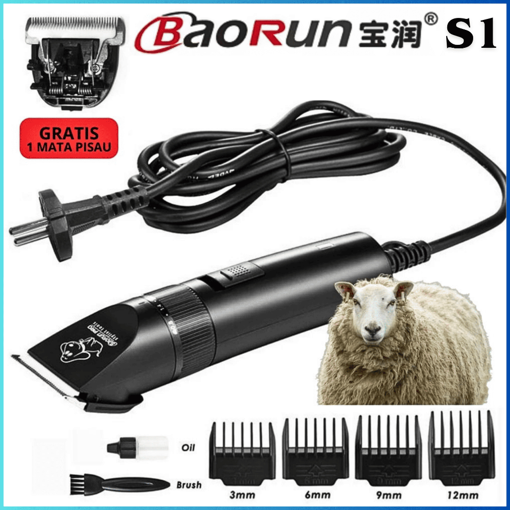 COD BAORUN S1 Mesin Cukur Domba kambing anjing Kucing super tajam Baorun  Hair Clipper - S1