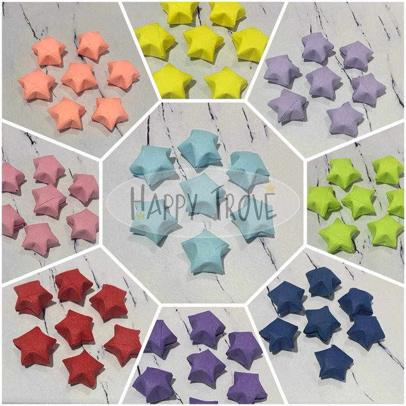 

20 pcs Lucky Star | Origami Bintang | Bintang Kertas Murah Kerajinan Tangan, Hiasan, Dekorasi Craft Handmade
