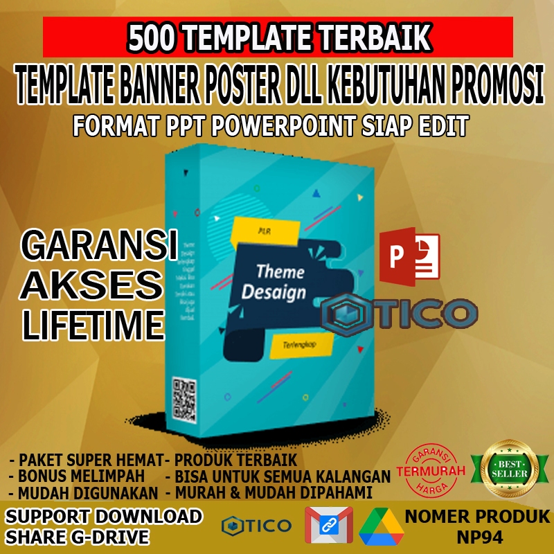 Template 500+ Banner Poster Design Desain Slide Template PPT Untuk Usaha Anda