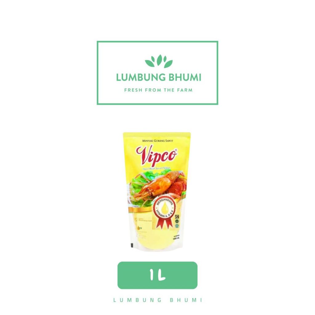 

VIPCO Minyak Goreng 1 L 1 Pcs - Lumbung Bhumi