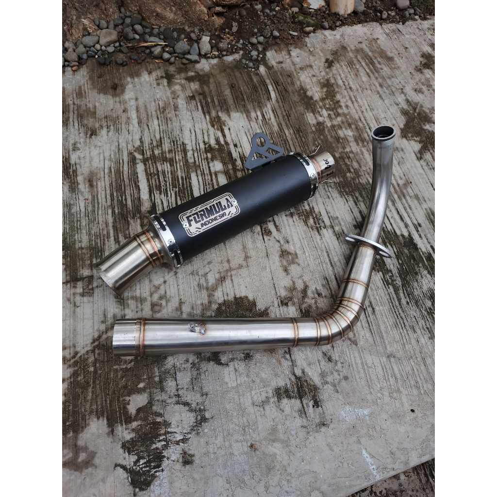 PREMIUMM Knalpot Racing Ceklis Type Black Venom Original Formula Speed Pnp Beat Vario Aerox Spacy.