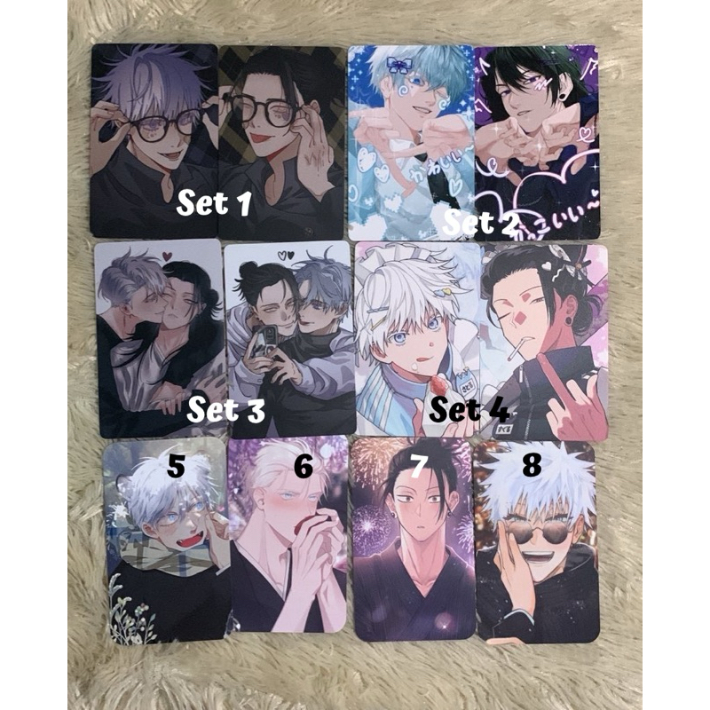 [READY] Photocard anime jujutsu kaisen gojo satoru dan geto suguru pc goge pc