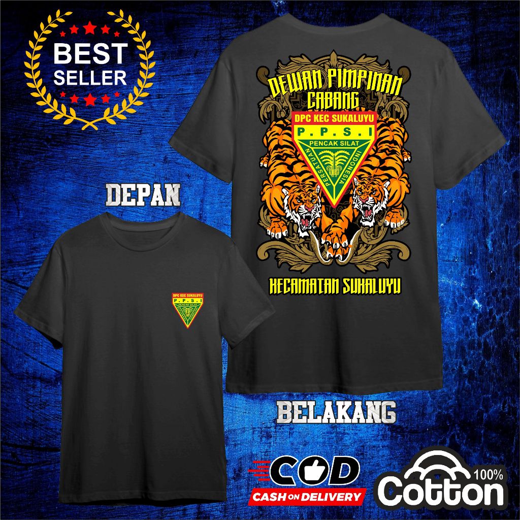 kaos DISTRO EDISI PENCAK SILAT  (PPSI BISA REQUEST LOGO ) LIMITED  edition premium high quality best