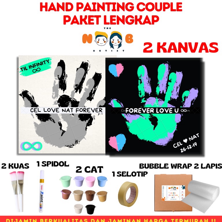 

Serbu Grosir Hand Painting Kit Canvas By The Noob Artist Kanvas Cap Tangan Couple Canvas 2x2 cm Kanvas Lukis Tangan Couple