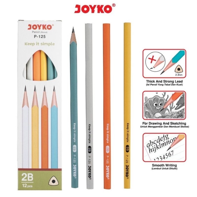 

LYNS - ( PCS) PENSIL JOYKO 2B P-125